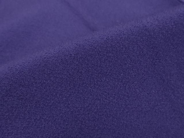 平和屋着物●豪華振袖　色無地　ディープロイヤルパープル色　正絹　逸品　DABC3809az