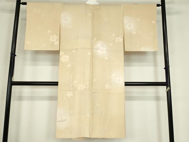 平和屋着物●上質な長襦袢　無双仕立て　枝梅文　蛍暈し　薄香色　正絹　逸品　DABC3937az