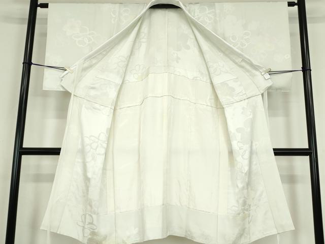平和屋着物●長襦袢　無双仕立て　舞花文　正絹　逸品　DABC3938az