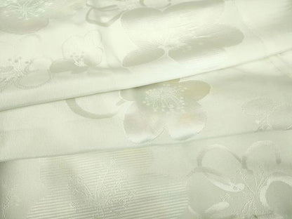 平和屋着物●長襦袢　無双仕立て　舞花文　正絹　逸品　DABC3938az