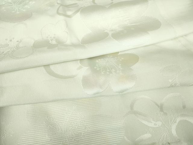 平和屋着物●長襦袢　無双仕立て　舞花文　正絹　逸品　DABC3938az