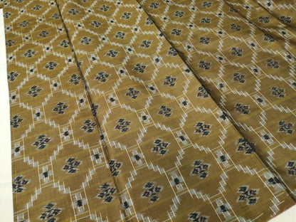 平和屋着物●本場琉球絣　紬　正絹　逸品　未使用　DABC3942az