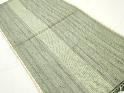 平和屋着物●結城紬　反物　着尺　80亀甲　間道　証紙付き　逸品　未使用　DABC4385zy