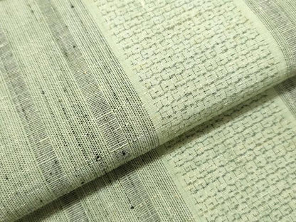 平和屋着物●結城紬　反物　着尺　80亀甲　間道　証紙付き　逸品　未使用　DABC4385zy