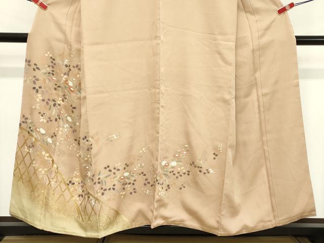 平和屋着物■訪問着 駒刺繍 枝花文 金彩 正絹 逸品 DABC4538cd