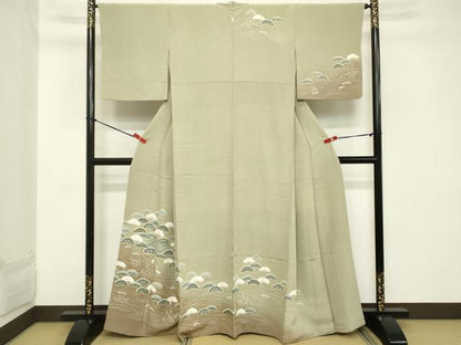 平和屋着物■訪問着 浜松文 金彩 正絹 逸品 DABC4539cd