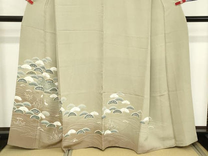 平和屋着物■訪問着 浜松文 金彩 正絹 逸品 DABC4539cd