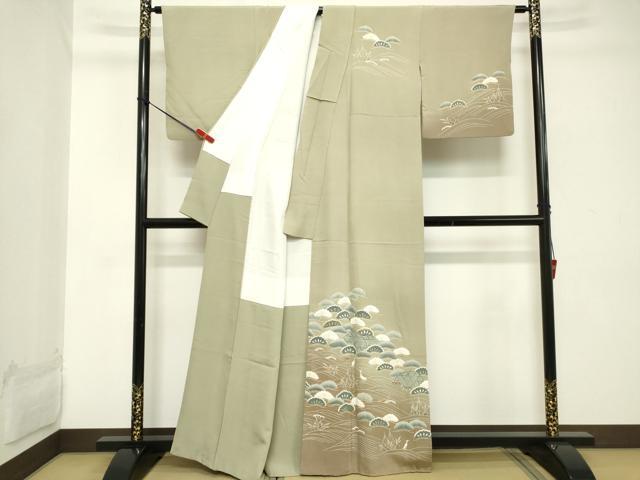 平和屋着物■訪問着 浜松文 金彩 正絹 逸品 DABC4539cd