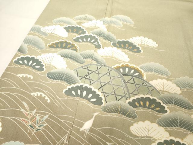 平和屋着物■訪問着 浜松文 金彩 正絹 逸品 DABC4539cd