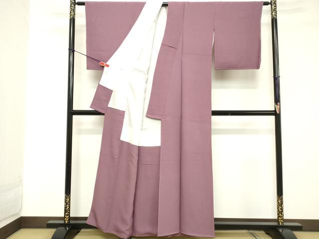 平和屋着物■上質な色無地 古代紫色 正絹 逸品 未使用 DABC4572cd