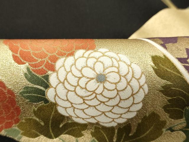 平和屋着物■豪華黒留袖　駒刺繍　枝松文　金彩　正絹　逸品　DABC4577cd