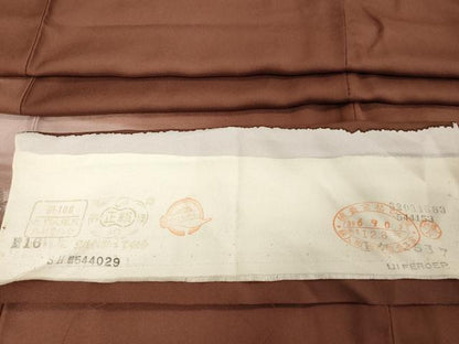 平和屋着物■訪問着 刺繍 草葉文 暈し染め 反端付き 正絹 逸品 DABC4598cd