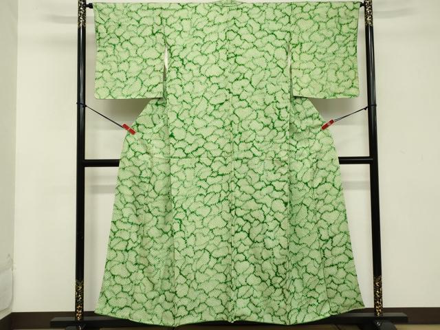 平和屋着物■上質な小紋 総絞り 抽象文様 正絹 逸品 DABC4603cd