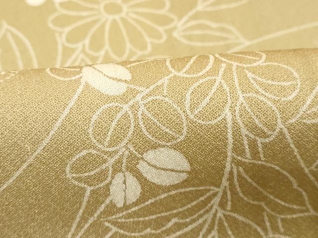 平和屋着物■上質な小紋 草花文 菊 萩 暈し染め 正絹 逸品 DABC4622cd