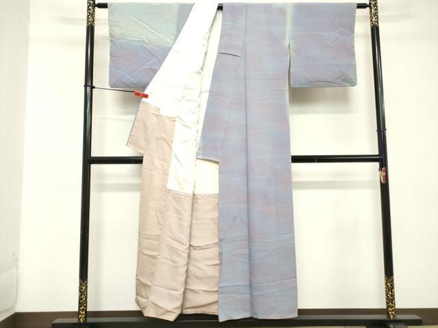 平和屋着物■上質な小紋 作家物 暁光ぞめ 霞文 暈し染め 正絹 逸品 DABC4627cd
