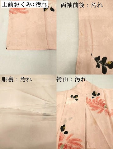 平和屋着物■上質な小紋 乱菊 金彩 正絹 逸品 DABC4644cd