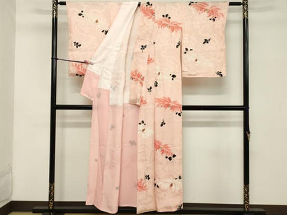 平和屋着物■上質な小紋 乱菊 金彩 正絹 逸品 DABC4644cd