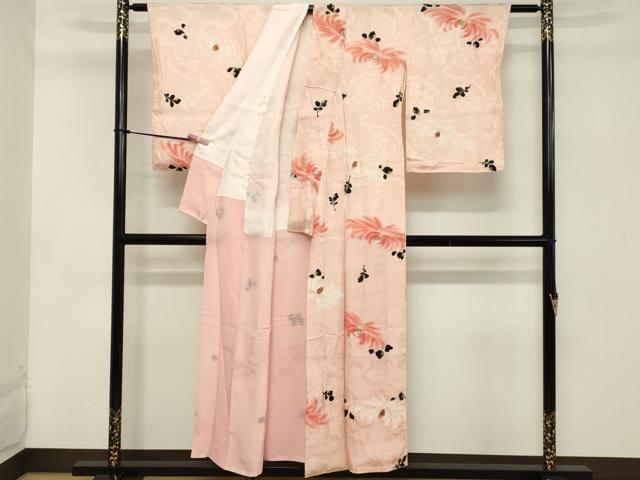 平和屋着物■上質な小紋 乱菊 金彩 正絹 逸品 DABC4644cd