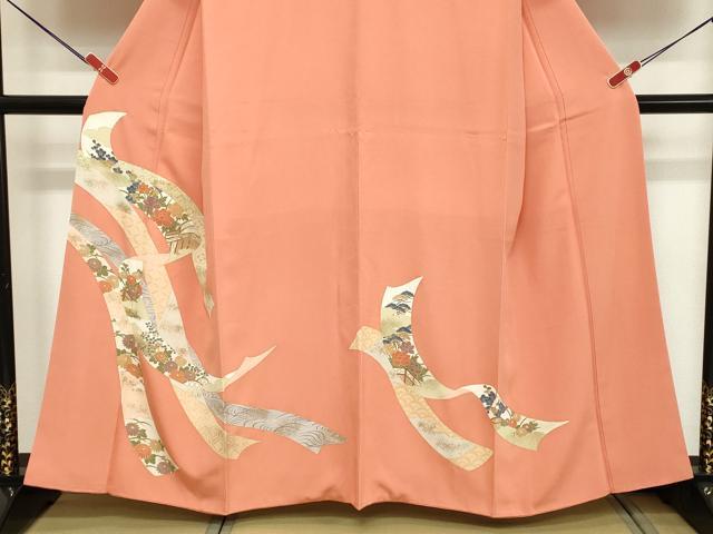 平和屋着物■訪問着　吉祥花文　金彩　正絹　逸品　DABC4715cd