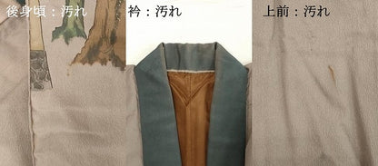 平和屋着物■男性　長襦袢　袷　人物風景文　金彩　洗える着物　DABC4720cd