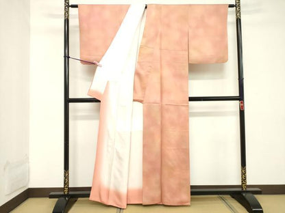 平和屋着物■上質な小紋　霞文　暈し染め　正絹　逸品　DABC4746cd