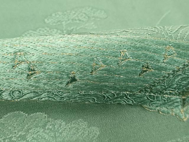 平和屋着物■豪華色留袖　駒刺繍　几帳楽器花文　銀糸　正絹　逸品　DABC4754cd