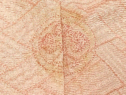 平和屋着物■上質な色無地 作家物 網代地紋 虹色 正絹 逸品 DABC4773cd