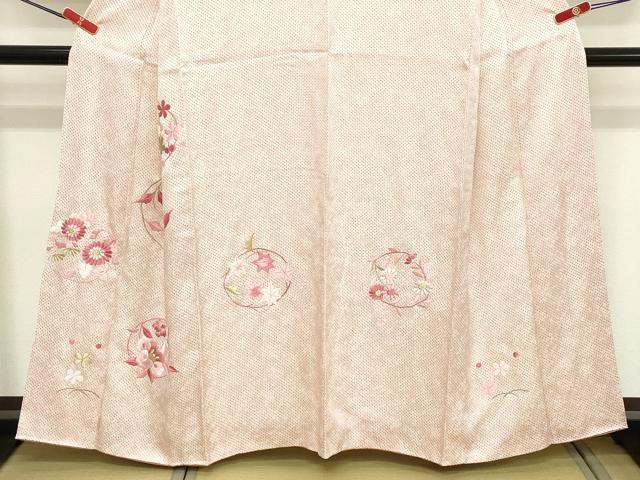 平和屋着物■訪問着 総刺繍 花丸文 金糸 正絹 逸品 DABC4785cd