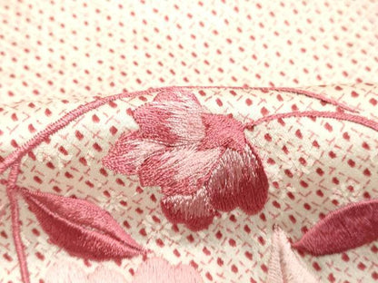 平和屋着物■訪問着 総刺繍 花丸文 金糸 正絹 逸品 DABC4785cd