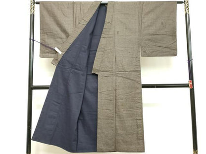 平和屋着物■男性　紬　120亀甲　総詰め　正絹　逸品　DABC4798cd