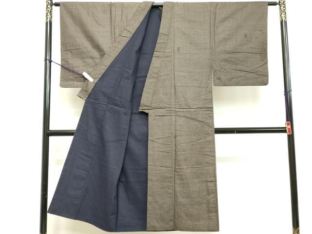 平和屋着物■男性　紬　120亀甲　総詰め　正絹　逸品　DABC4798cd