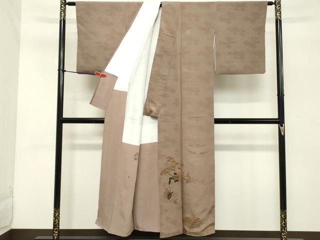 平和屋着物■豪華色留袖　御所車花松文　正絹　逸品　DABC4811cd