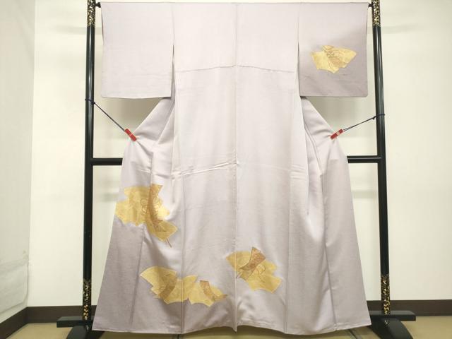 平和屋着物■中国三大刺繍 スワトウ刺繍 汕頭刺繍 訪問着 地紙重ね花文 暈し染め 金彩 正絹 逸品 DABC4819cd