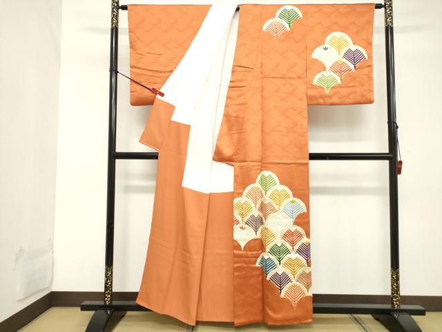 平和屋着物■訪問着 駒刺繍 松葉青海波 金彩 やまと誂製 正絹 逸品 DABC4835cd