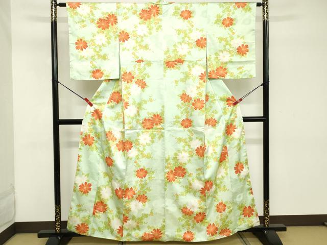 平和屋着物■上質な小紋 枝梅花文 正絹 逸品 DABC4837cd