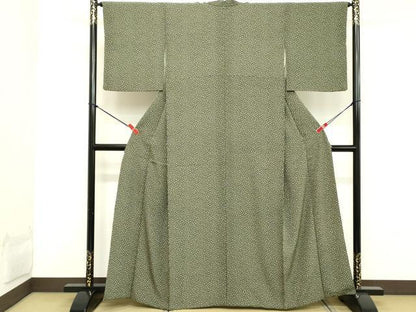平和屋着物■江戸小紋 抽象文様 正絹 逸品 DABC4840cd