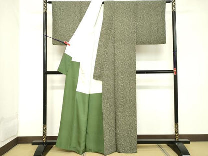平和屋着物■江戸小紋 抽象文様 正絹 逸品 DABC4840cd