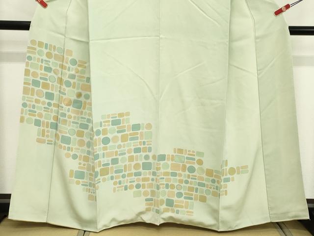 平和屋着物■訪問着 駒刺繍 抽象文様 正絹 逸品 DABC4872cd