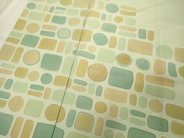 平和屋着物■訪問着 駒刺繍 抽象文様 正絹 逸品 DABC4872cd