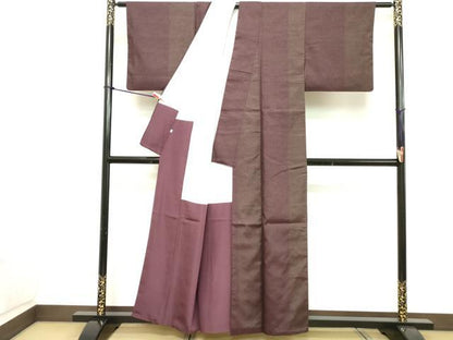 平和屋着物■上質な紬 間道 正絹 逸品 DABC4894cd