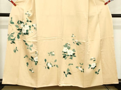平和屋着物■訪問着 友禅 枝花文 正絹 逸品 DABC4910cd