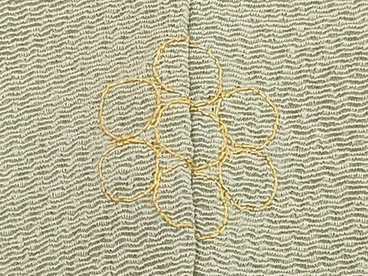 平和屋着物■訪問着 駒刺繍 総刺繍 籬吹き寄せ花文 鬼しぼ縮緬 正絹 逸品 DABC4946cd