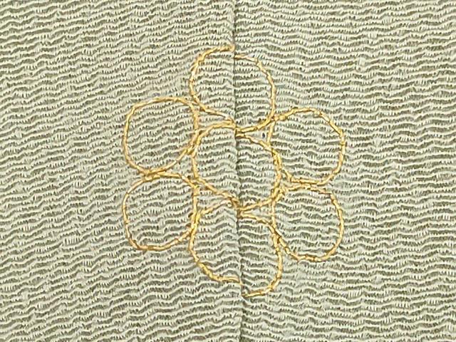 平和屋着物■訪問着 駒刺繍 総刺繍 籬吹き寄せ花文 鬼しぼ縮緬 正絹 逸品 DABC4946cd