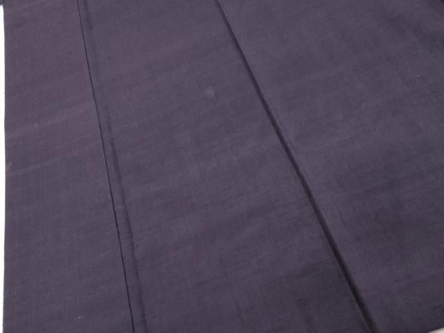 平和屋着物■上質な紬 深紫色 正絹 逸品 DABC4948cd