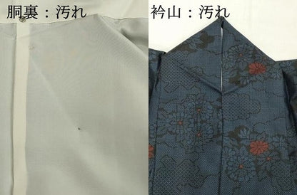 平和屋着物■本場大島紬 7マルキ 雲重ね花文 正絹 逸品 DABC4984cd