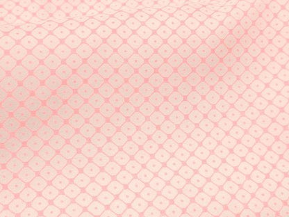 平和屋着物[]女の子　子供　長襦袢　単衣　鹿の子文様　半衿刺繍　洗える着物　DABC5009ma