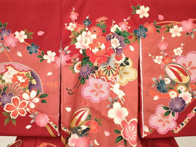 平和屋着物[]お宮参り　女の子　祝着　産着　初着　のしめ　跳うさぎ　花車文　金彩　逸品　DABC5023ma