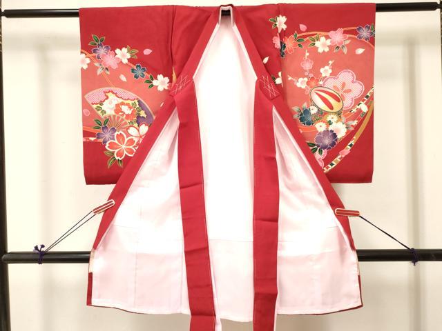 平和屋着物[]お宮参り　女の子　祝着　産着　初着　のしめ　跳うさぎ　花車文　金彩　逸品　DABC5023ma