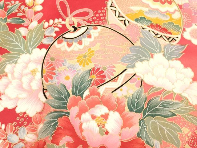 平和屋着物[]お宮参り　女の子　祝着　産着　初着　のしめ　鈴　花筏　暈し染め　金彩　逸品　DABC5031ma