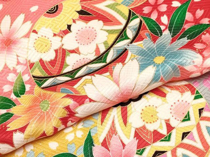 平和屋着物[]お宮参り　女の子　祝着　産着　初着　のしめ　鞠花文　暈し染め　金彩　逸品　DABC5032ma